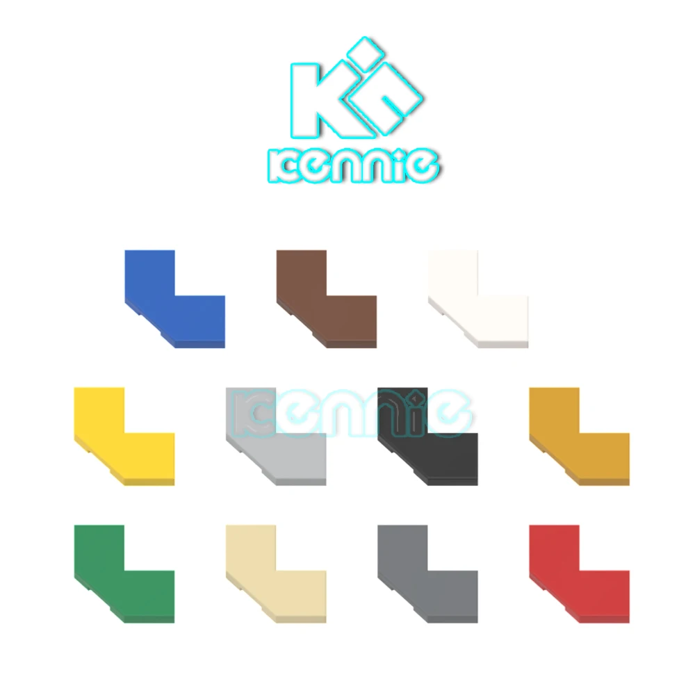300 шт./лот Kennie строительный блок совместим с No.27263 плитка 2X2 Deg. 90 W/ Набор для сборки