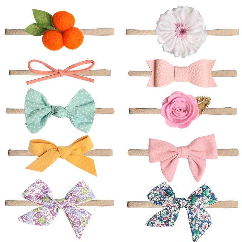 1 PCS Baby Girl headbands Headband Infant Hair Accessories Bowknot Dot Band Flower Newborn Headwear Tiara Headwrap Gift | Детская одежда