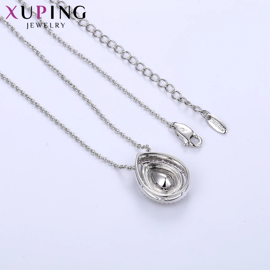 Xuping ювелирные изделия Модные Элегантные ожерелья с кристаллами капли воды для