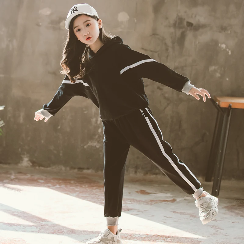 

Kids Girl T-shirts Pants Two-piece Sweatshirt Tops Baby Long Sleeve Children Autumn Spring Clothes