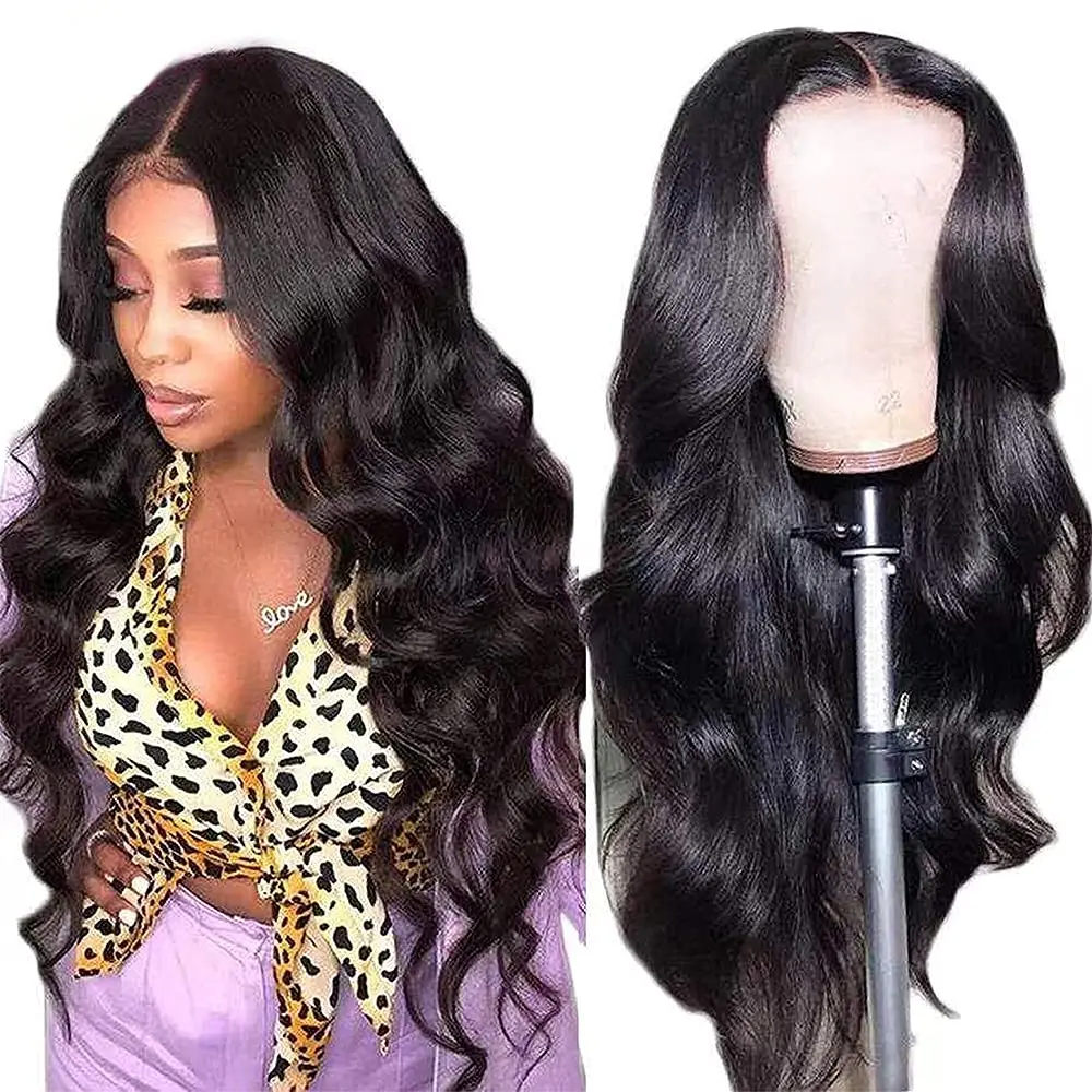 

HD Transparent Lace Front Human Hair Wigs PrePlucked 13x4 150% Brazilian Body Wave Lace Frontal Wig With Baby Hair Remy Wigs