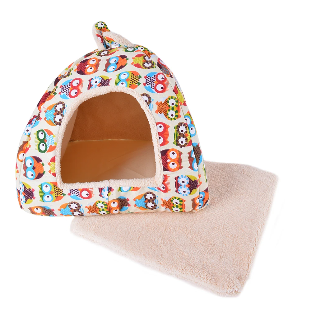 Hoomall коврик для кровати собаки питомник мягкая собака щенок кошки товары для домашних животных зимняя теплая кровать домик с принтом плюшевая ткань гнездо для маленьких средних собак