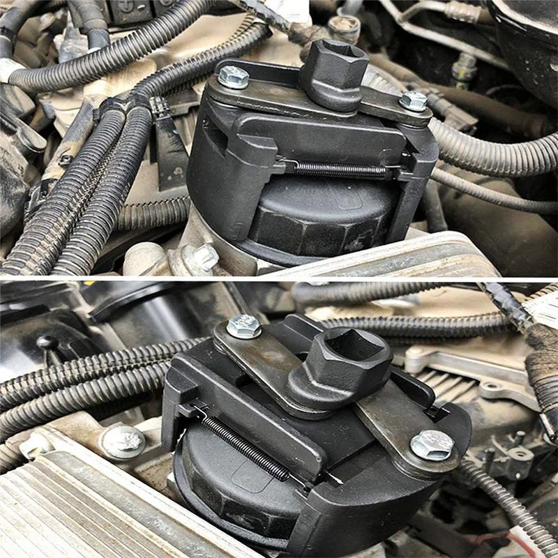 

Adjustable Oil Filter Wrench 60mm-80mm Cast Steel Two-Jaws Oil Filter Wrench Fuel Filter Remover Cast Steel Filter Wrenches