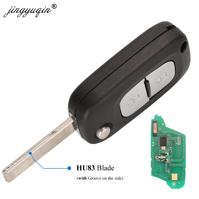 ASK/FSK 2 BTN 433 МГц PCF7961A ID46 флип дистанционный ключ для Renault Clio III Clio 3 Kangoo Master Modus Twingo 2006- 7701210033