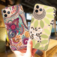 Fashion Pretty Flowers Silicone Case For iPhone Mini Pro MAX Plus MAX Luxury Floral Soft TPU Cover
