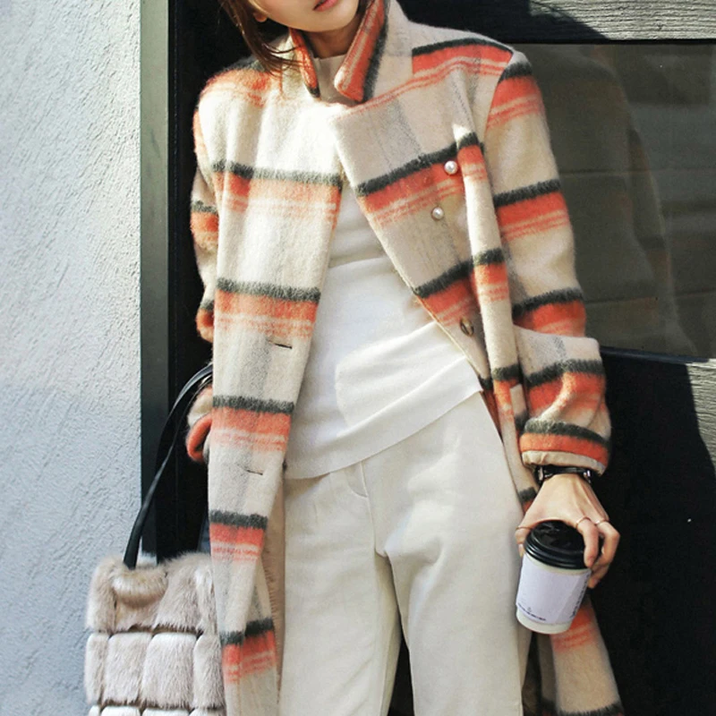 Джинсовая сумка свитер шляпа милый цветок брошь на воротнике жемчужный