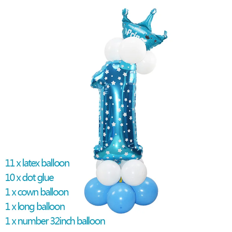 13pcs set I am 1 Today, бумажный баннерный баннер на день рождения для маленьких мальчиков и девочек, украшение для первого дня рождения - Цвет: 13pcs set