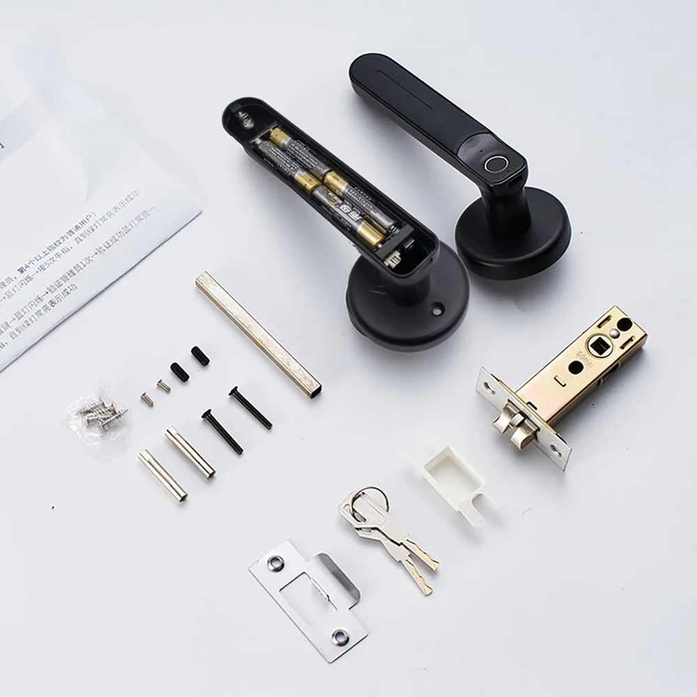 Дверной замок с отпечатком пальца ручка Интеллектуальный USB биометрический