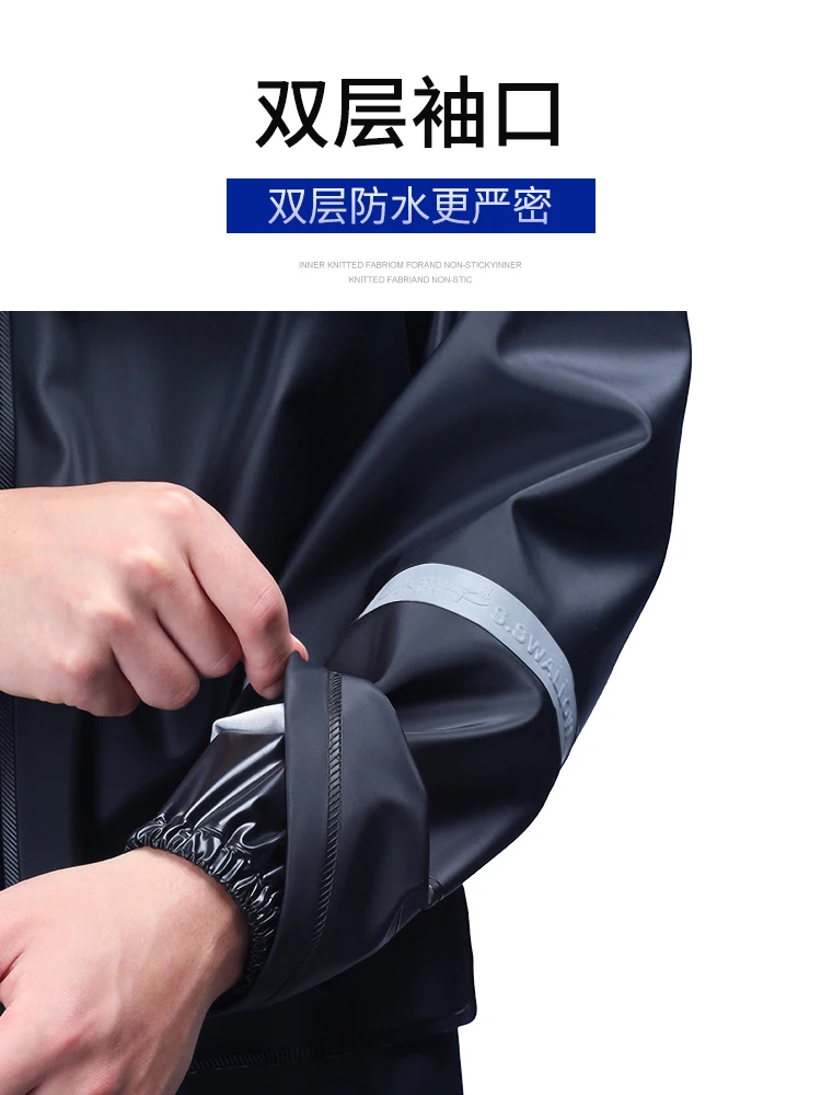 

Waterproof Raincoat Jacket Hiking Set Travel Hiking Plastic Raincoat Survival Outdoor Thick Regenjacke Rain Coat Set OO50YY