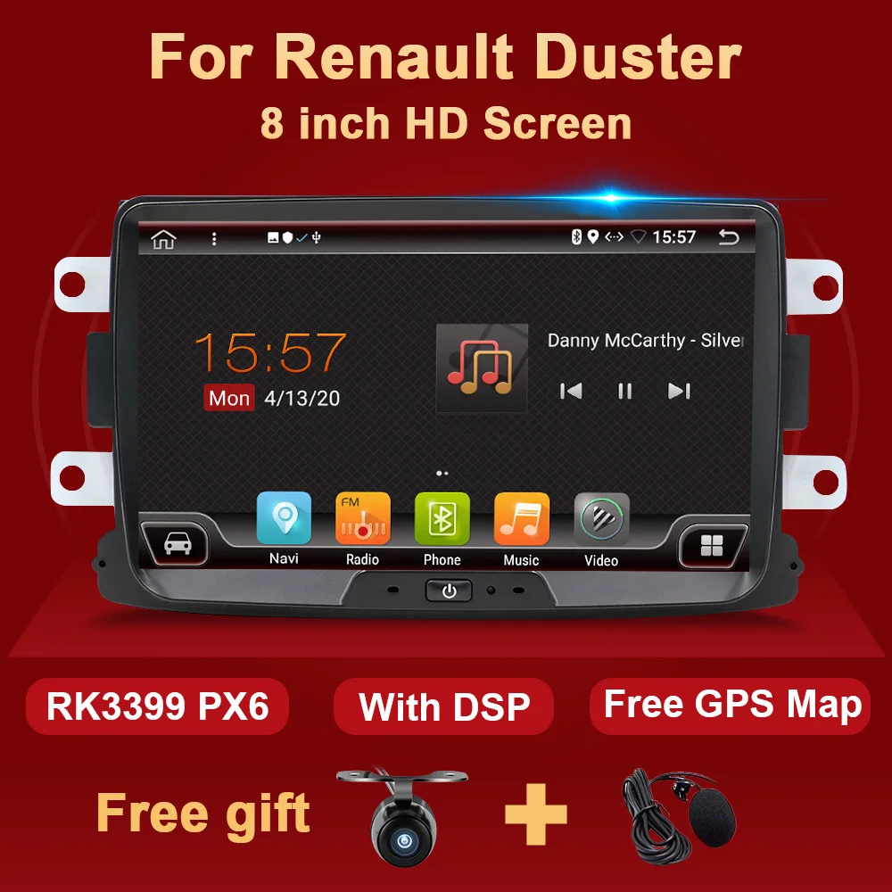 Android автомобильное радио GPS для Renault/Dacia/Sandero/Duster/Captur/Lada/Xray 2/Logan 2 мультимедийный