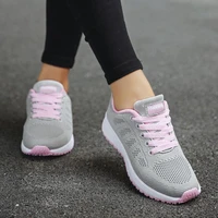 summer breathable lady ladies sport shoes sneakers women running shoes for sports for women gray pink trainers deporte gmb 1686