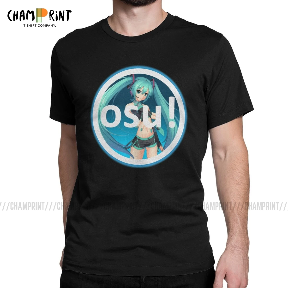 Мужская Винтажная Футболка Osu с надписью Жизнь в другом мире от нуля Уникальные