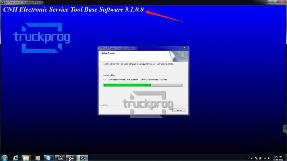 TruckProg сельскохозяйственный строительный диагностический инструмент для CNH EST New голландский диагностический комплект диагностический сканер