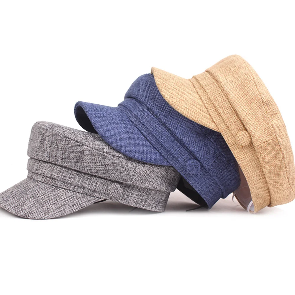 Мужской льняной хлопковый берет для гольфа Кепка вождения автомобиля кепка