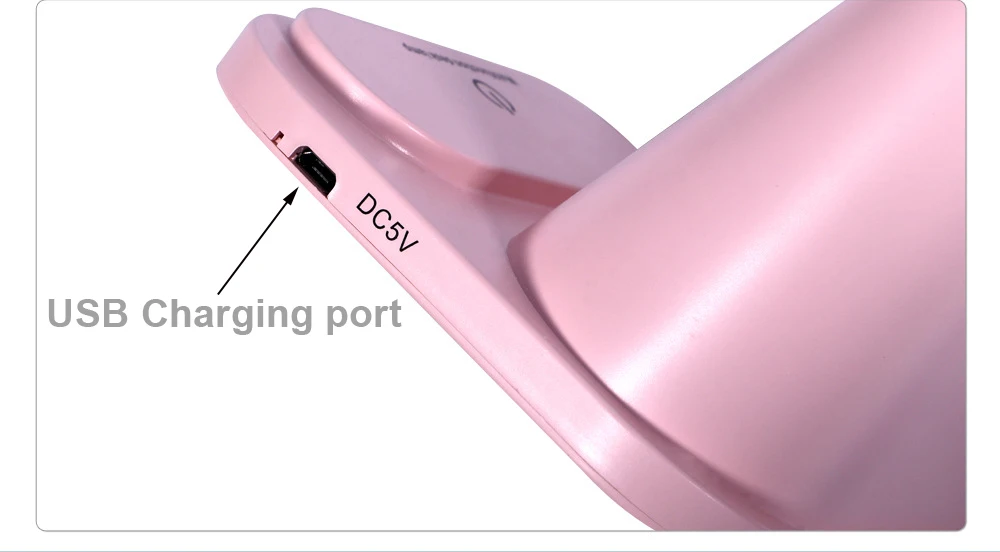 LED Desk Lamp USB Rechargeable Touch Dimming Adjustment Table Lamp for Children Kids Reading Study Bedside Living Room Bedroom