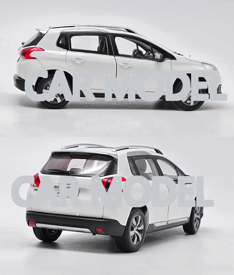 1:18 Масштаб сплава игрушечных автомобилей dongfeng biaozhi 2008 модель автомобиля SUV детских игрушечных автомобилей авторизованный игрушки для детей