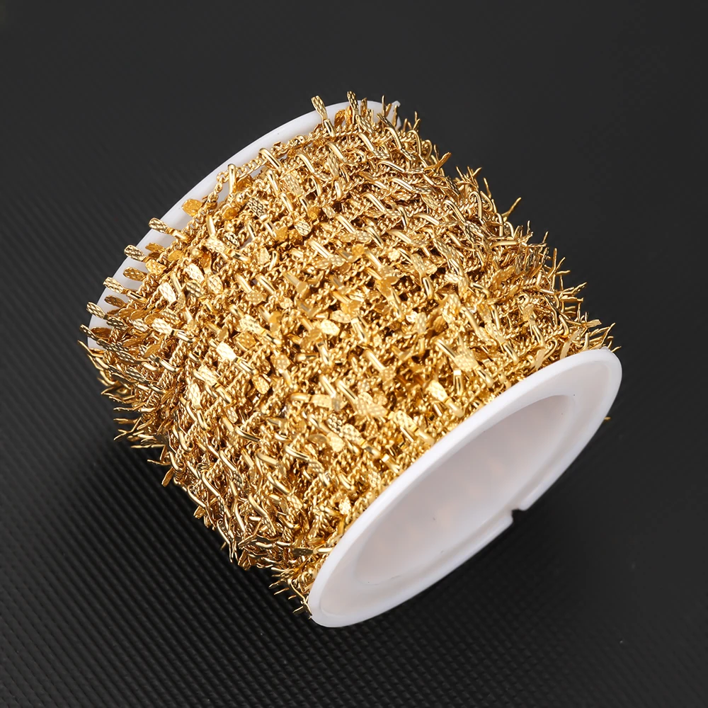 Semitree 1 метра цепочки из нержавеющей стали для ожерелья компоненты браслета DIY