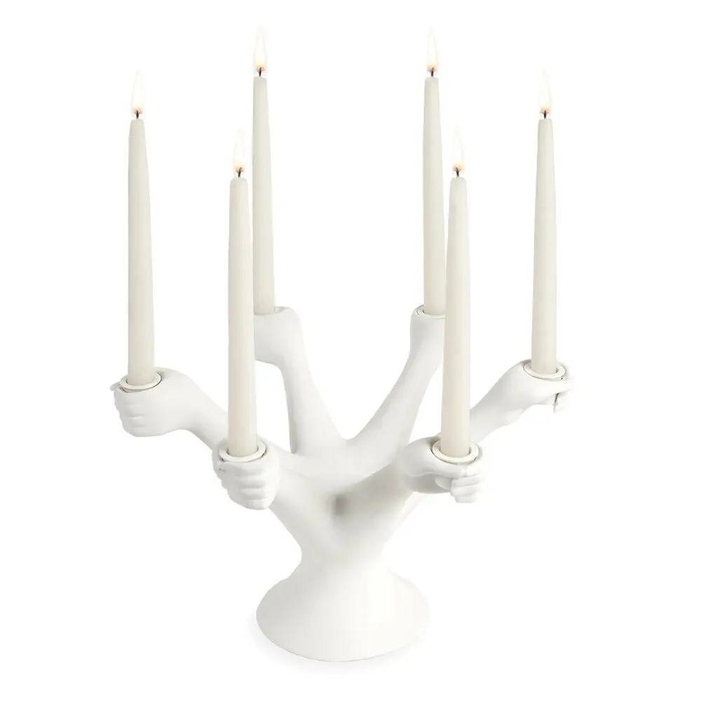 

Candle holder Decorative Ceramics Home Candle Holder Six Handed Eve Candlelight Dinner Props Light luxury American creativity