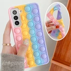 Чехол пузырьковый для телефона Oppo F5 F7 F9 F11 F19 Pro Plus A15s A93 A94 A95 5G A72 A52 A92 A53 4G 2020 A33