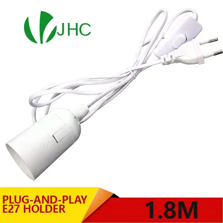 

Энергосберегающий подключаемый держатель E27 для цоколя E27, цоколь E27, светодиодная лампа светильник переключатель для управления шнуром пит...