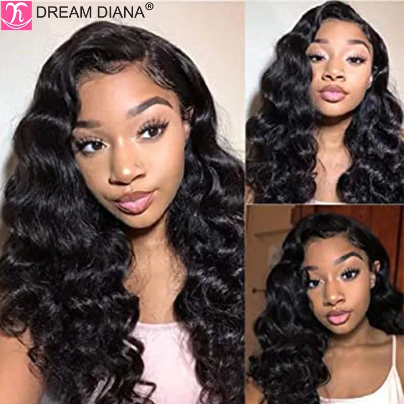

DreamDiana Malaysian Loose Deep Bundles With Closure Remy Curly Hair Bundles With Closure 100% Human Hair Bundles With Closure