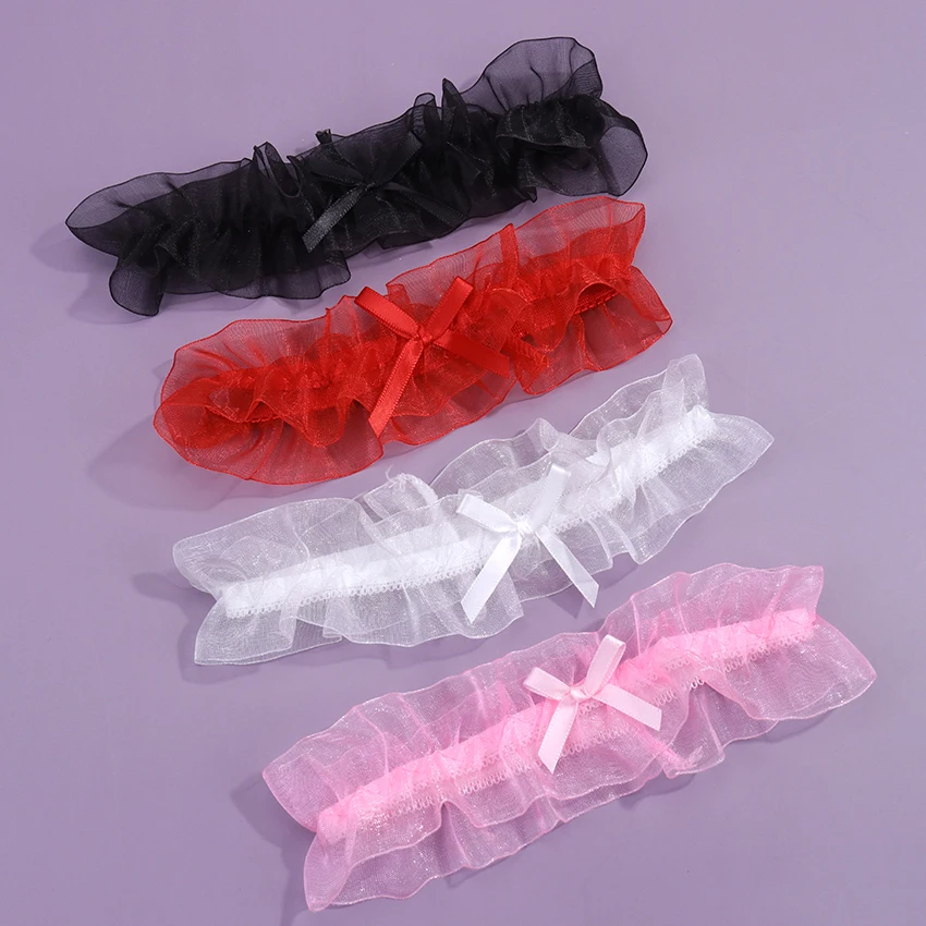 Женское блестящее нижнее белье Цветочный Пояс для чулок бант петля ног свадебные