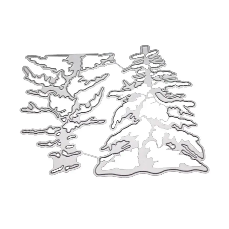Зимняя Рождественская елка металлический Трафаретный вырубной штамп