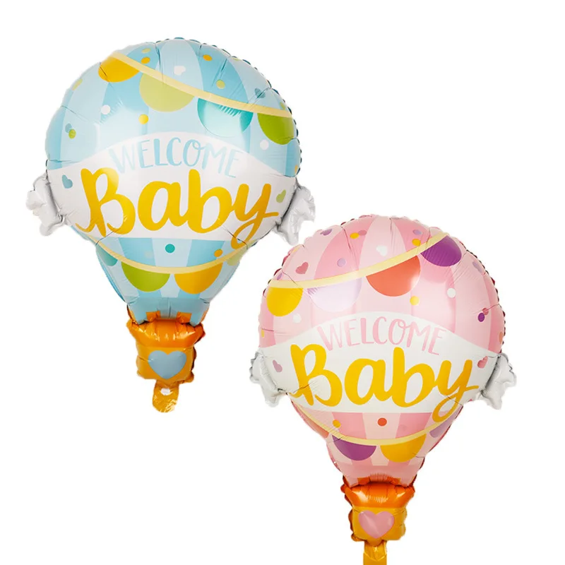 

1pcs Pink Blue Welcome Baby Balloons 62*79cm Foil Balloons Decoration Girl Boy birthday party baby shower helium ball supplies