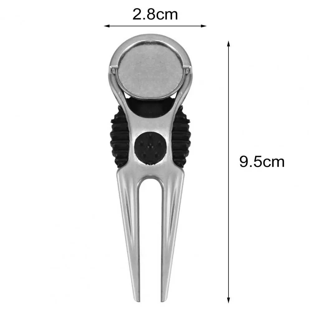 

Wholesale Zinc Alloy Golf Club Ball Putting Divot Fork Lawn Marker Lightweight Repair Tool Outdoor Sports Accessories Hot Sale