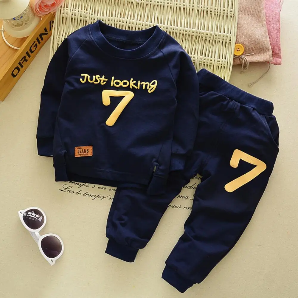 Спортивный костюм для мальчиков и девочек свитер с капюшоном + штаны хлопок номер