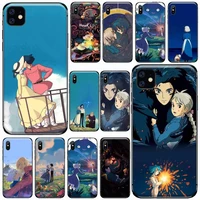 howls moving castle phone case for iphone 11 12 pro xs max 8 7 6 6s plus x 5s se 2020 xr soft silicone cover funda shell coque