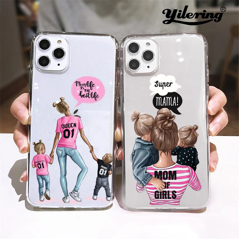 Прозрачный мягкий чехол Super Mum из ТПУ для Apple iPhone 11 12 Pro XS Max mini 8 7 6 6S Plus X 5 5S SE XR чехлы