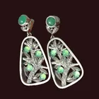 Серьги с полыми ветками лунного камня для женщин, модное индивидуальное Ювелирное Украшение, роскошный очаровательный подарок на все сезоны, опт