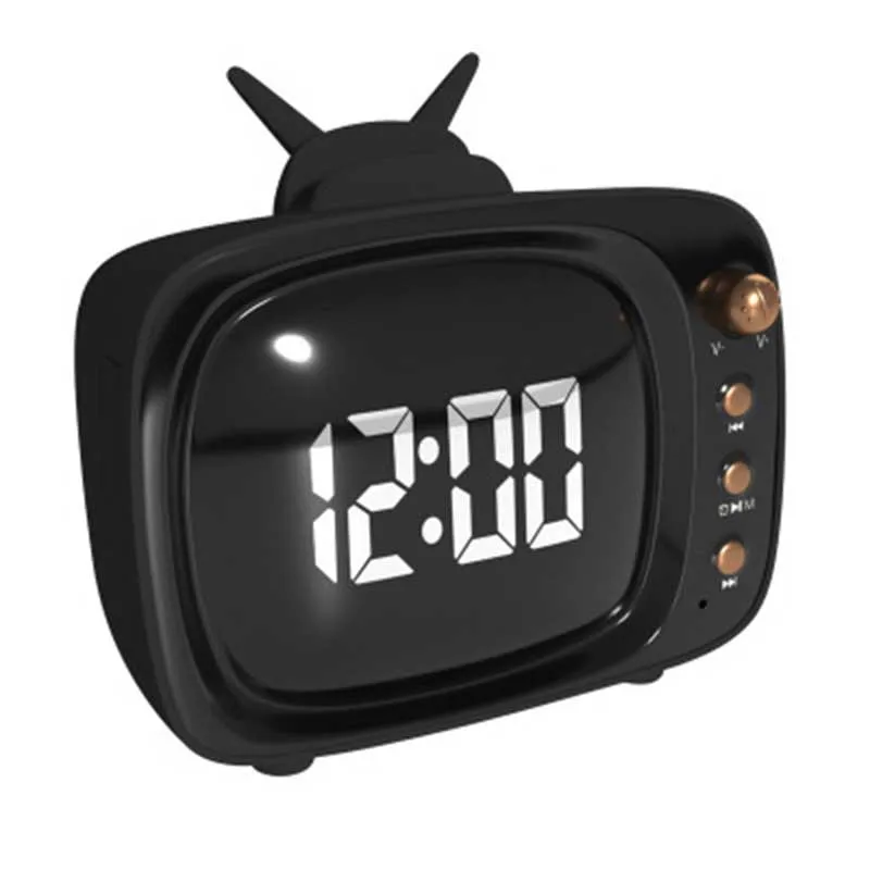 Беспроводной Bluetooth сабвуфер со светодиодный ными часами и