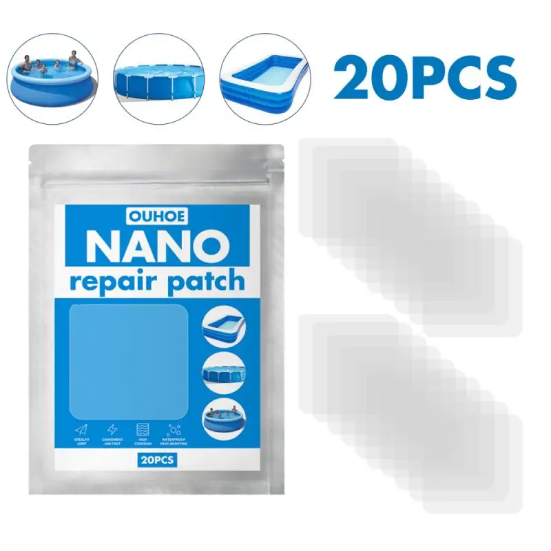 

Waterproof Transparent Repair Patches Self Adhesive Nylon Sticker Outdoor Tent Repair Tape Patch Sports Accessories 10/20Pcs