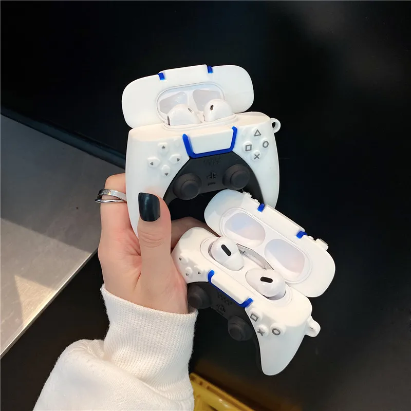 

Game console PS 5 Gamepad PS5 Case for Airpods 1 2 3 Pro Remote control handle Earphone phone headphone cover for air pods