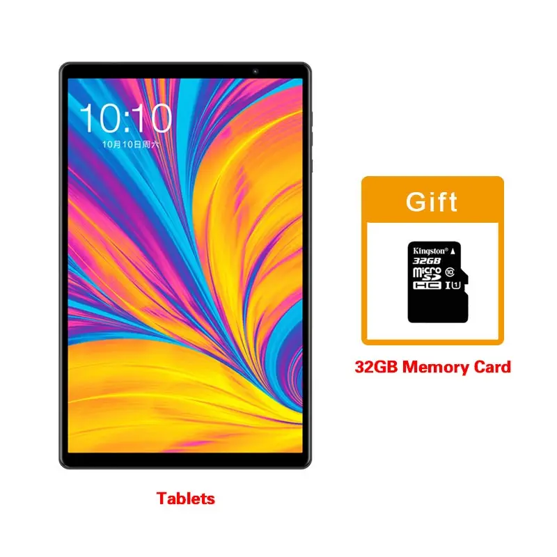 Комплект 1 Newst Teclast P10HD планшеты 10," Android 9,0 планшетный ПК 1920x1200 SC9863A Восьмиядерный 3 ГБ ОЗУ 32 Гб ПЗУ 4G сеть AI скорость - Комплект: Комплект 1