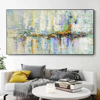 modern wall art abstract oil painting on canvas handmade mural thick texture picture large salon home paintings for interior