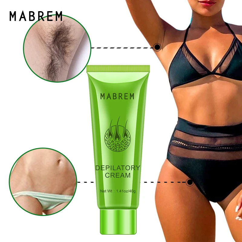 

Hair Removal Cream Painless Hair Remover For Armpit Legs and Arms Skin Care Body Care Depilatory Cream 40g For Men Women
