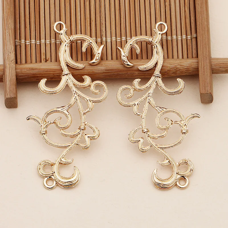 Коннекторы для подвесок с узором в виде облака из металлического сплава 20 шт. 28*57