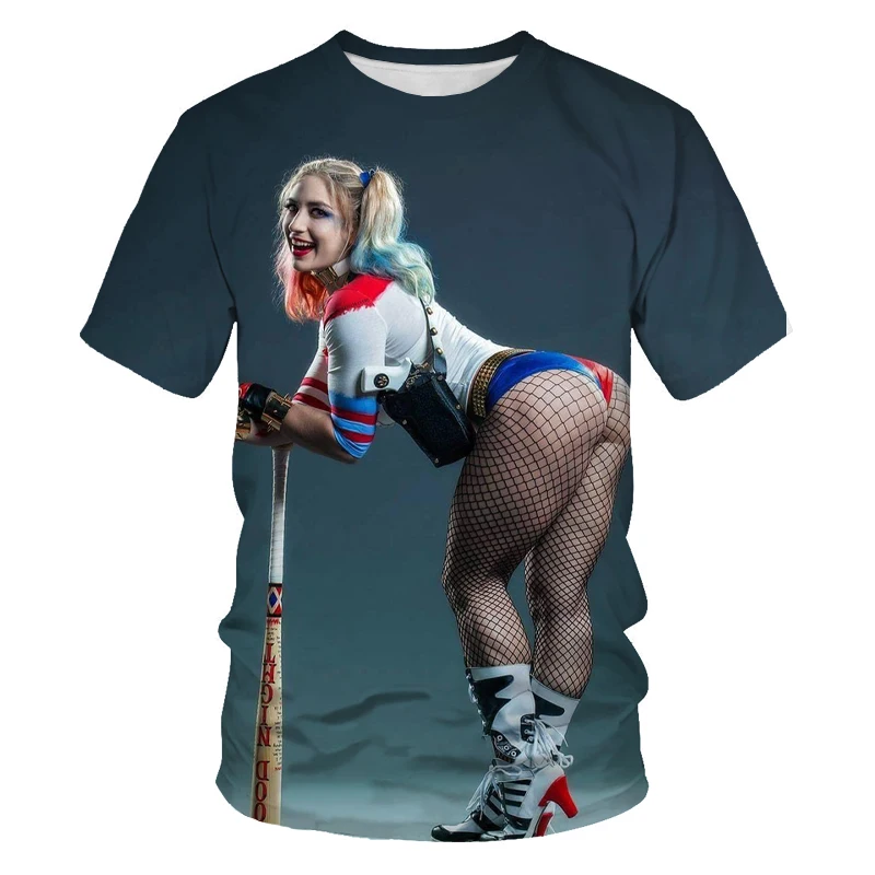 

2021 summer new couple outfit 3DT shirt nostalgic classic movie high-quality 3D digital printing fashion trend O-neck T-shirt