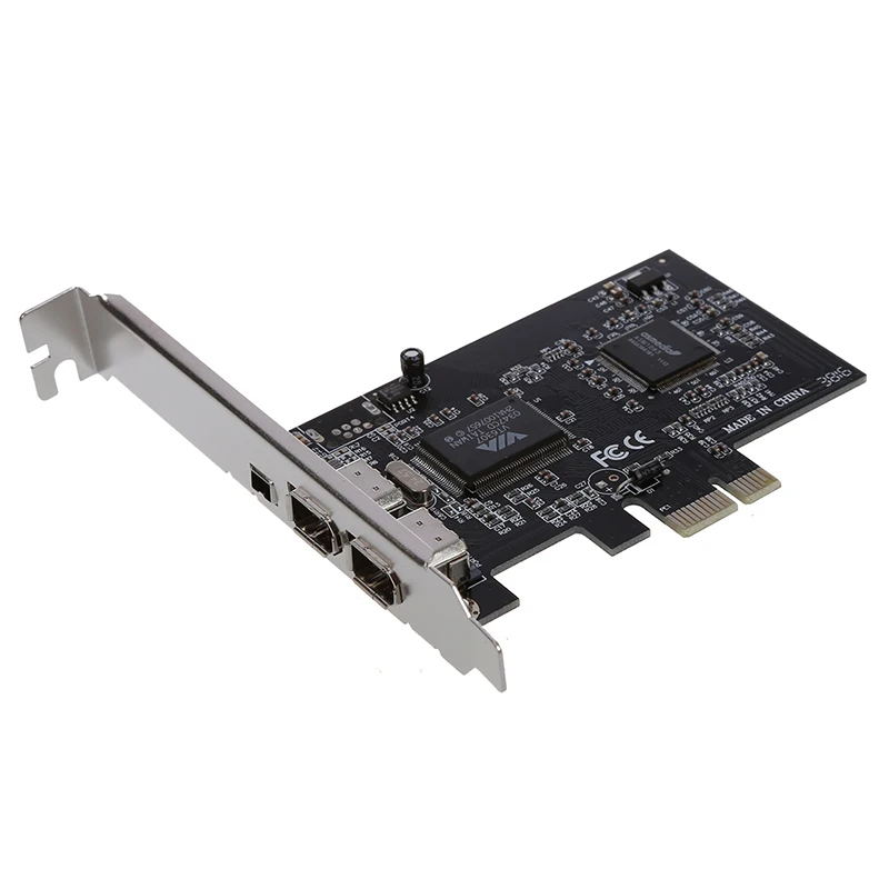 PCI Express x1 E FireWire 1394a IEEE1394 плата контроллера 3 порта для настольных ПК|Платы