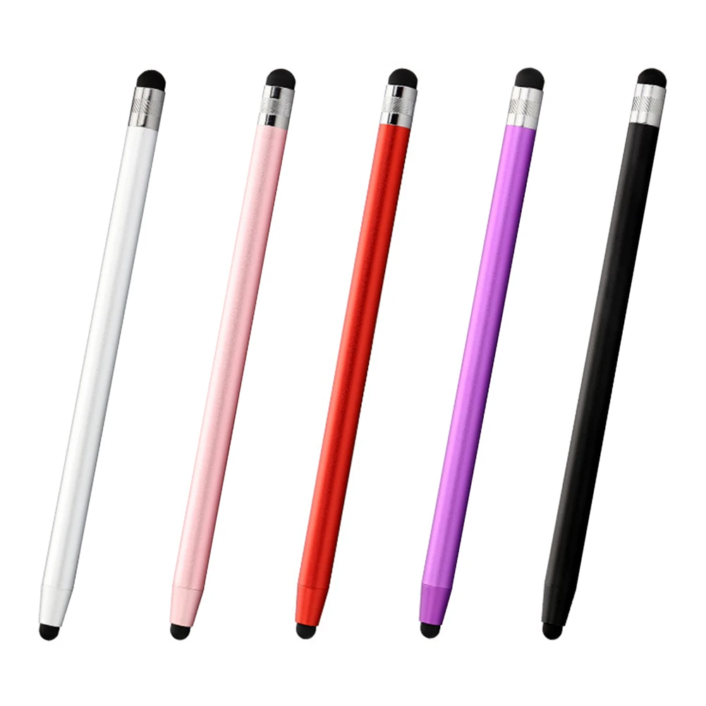 

Ручка для сенсорного экрана планшета, емкостный стилус для сенсорного экрана, ручка 2 в 1, резиновые наконечники, емкостный стилус для телефо...