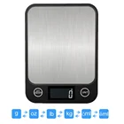 Электронные кухонные весы, 10 кг, многофункциональные, с ЖК-дисплеем, из нержавеющей стали