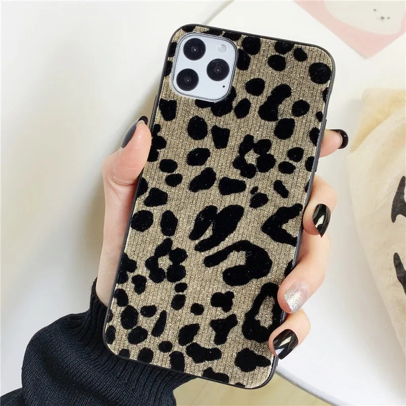 Шикарный плюшевый чехол для телефона Huawei P20 lite с леопардовым принтом P30 Lite p40 pro P 20