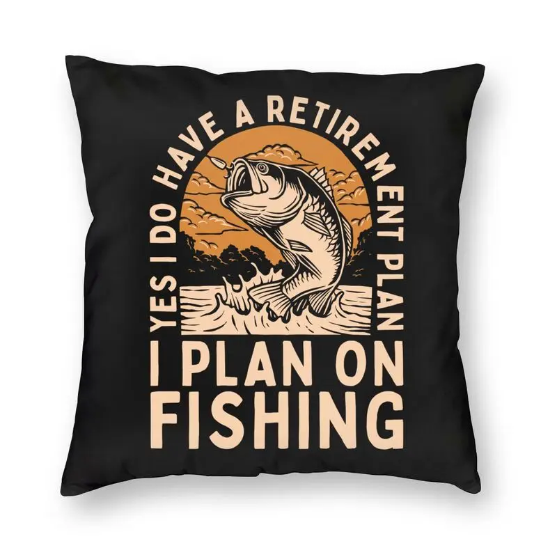 

Мой Рыбалка на пенсию, Мужская наволочка для диванной подушки, украшение, смешная рыба, мужской юмор, рыбак, наволочка для подушки, наволочка...