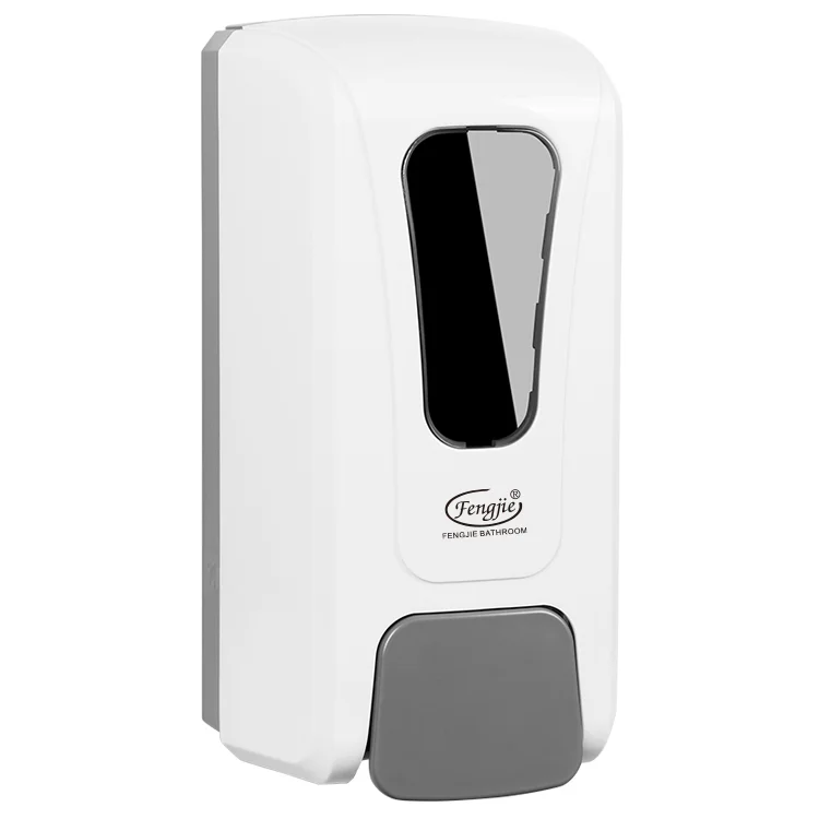 

ABS Plastic White Hand Press Soap Dispenser Wall-mounted Hand Sanitizer Dispenser