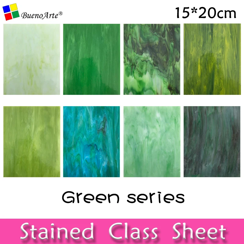 4 шт. витражные листы для мозаики 15 х20 см|Создание мозаики| |