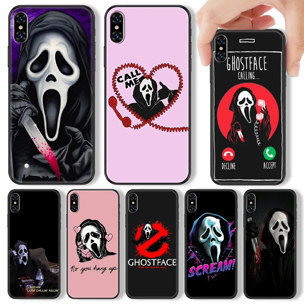 Забавный телефонный чехол с криком призраком ужасом для iphone SE 2020 6 6S 7 8 11 12 13 Mini Plus X