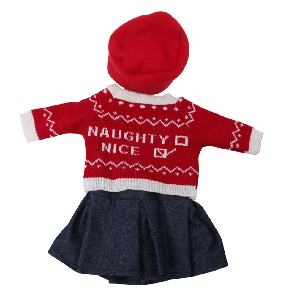 Doll Clothes Winter Sweater With Hat Fit 18 Inch American 43 Cm Born Baby Generation Christmas Birthday Gift | Игрушки и хобби